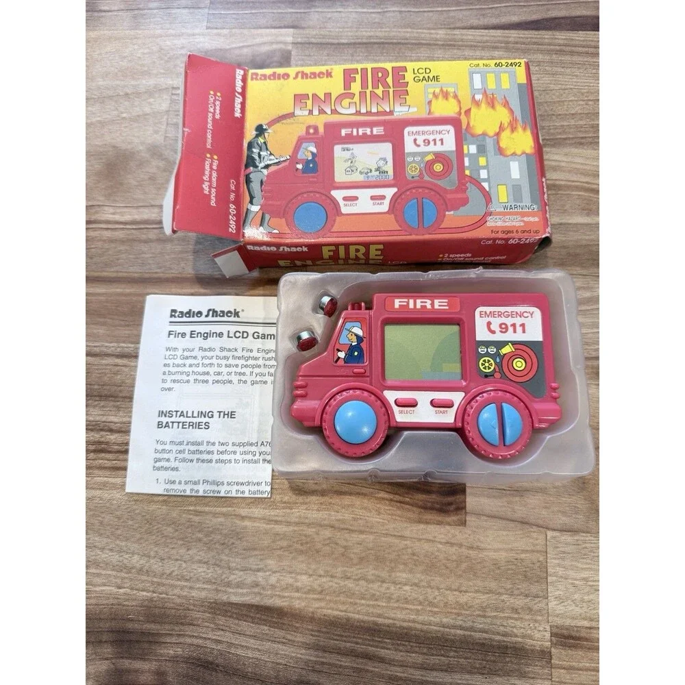 Radio Shack Vintage Fire Engine Game Original Package